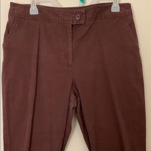 Brown cuffed pants